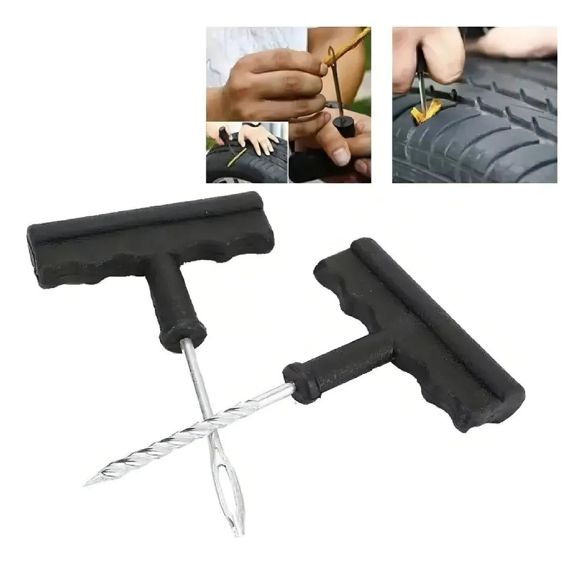 Kit Emergencia Reparación Pinchazos Neumaticos Auto Moto