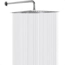 Cabezal Ducha Lluvia Regadera Cuadrado De Acero Inoxidable