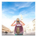 Mochila Bolso Transporte Transparente Mascotas Perros Gatos Color Azul