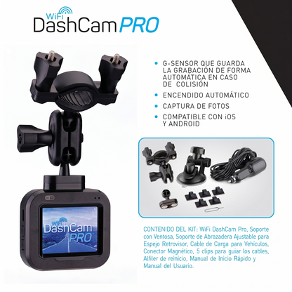 Wifi Dash Cam Pro Cámara para auto