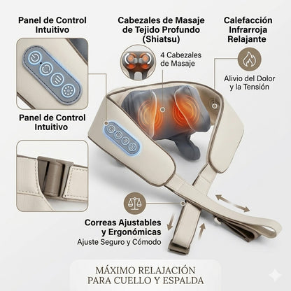 MASAJEADOR DE CUELLO HOMBROS SHIATSU