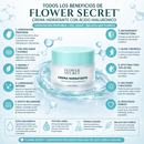 Crema Hidratante Facial Flower Secret Ácido Hialurónico